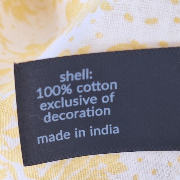 Lane Bryant Embroidered Eyelet Off Shoulder Blouse Boho Goldenrod 22 24 COTTON - Picture 9 of 16